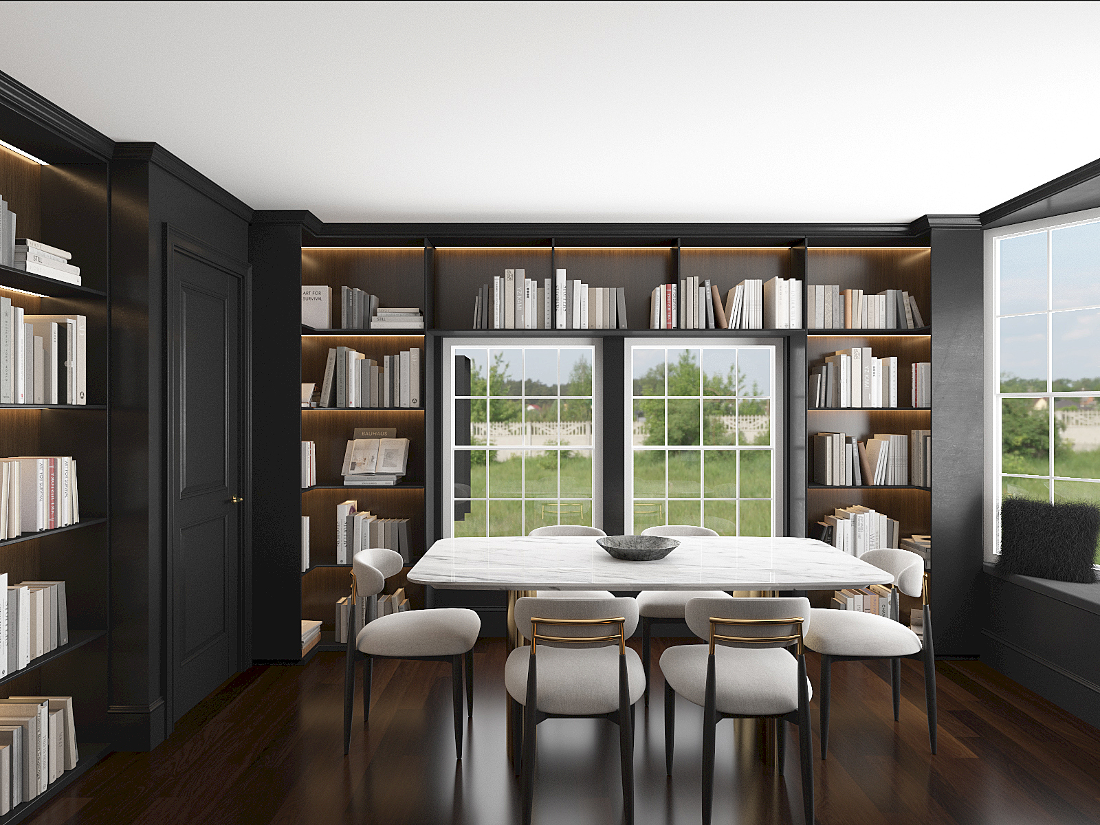 Luxury piano room in Garden Gables boutique hotel